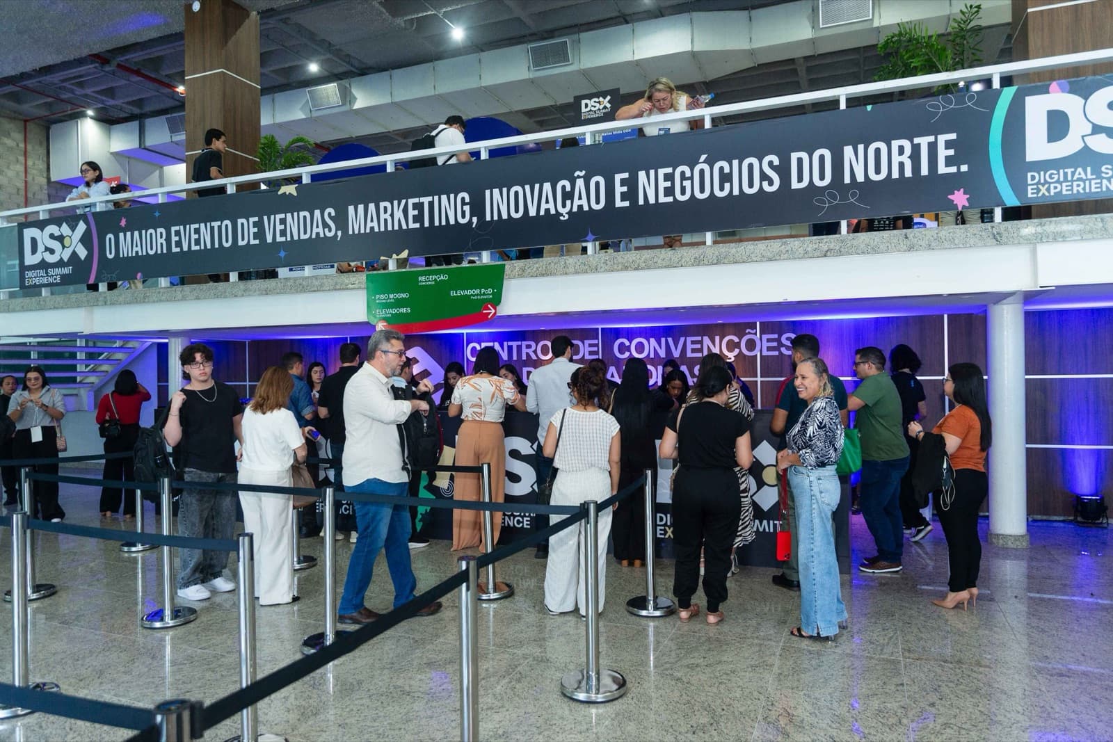 Credenciamento do DSX 2025, no Centro de Convenções, em Manaus